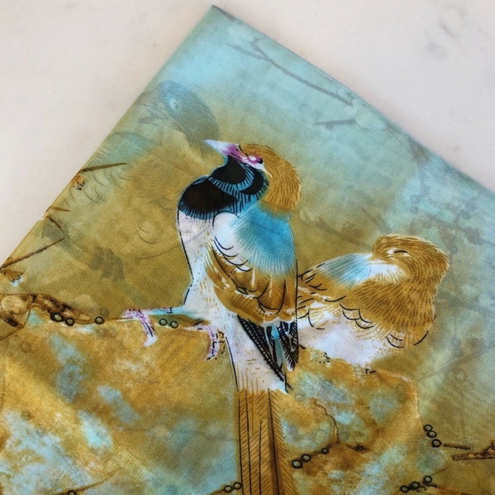Cherry Blossoms Bird Chiffon Scarf - Picture 6 of 8